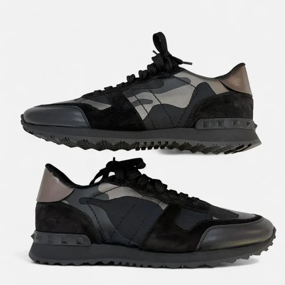 Valentino Garavani Rockrunner ‘Camouflage Noir Metallic’ Size 41